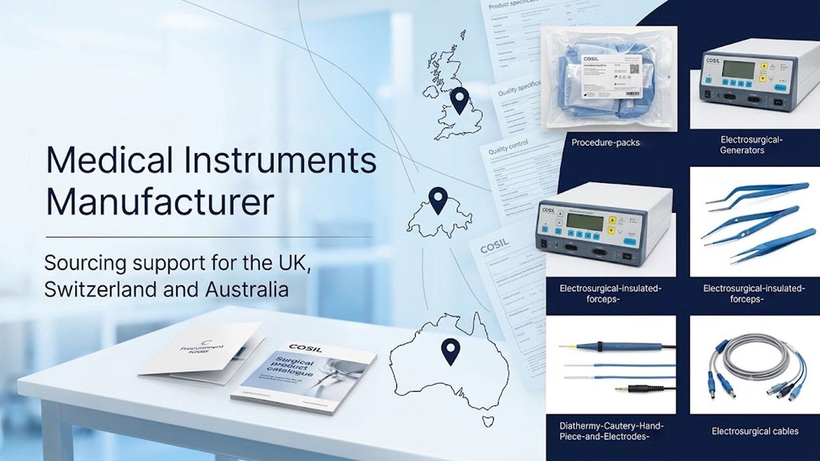Medical Instruments Manufacturer for UK, Switzerland and Australia